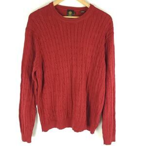 Trump Golf Sweater Long Sleeve Crew Neck Red Long Sleeve Size M